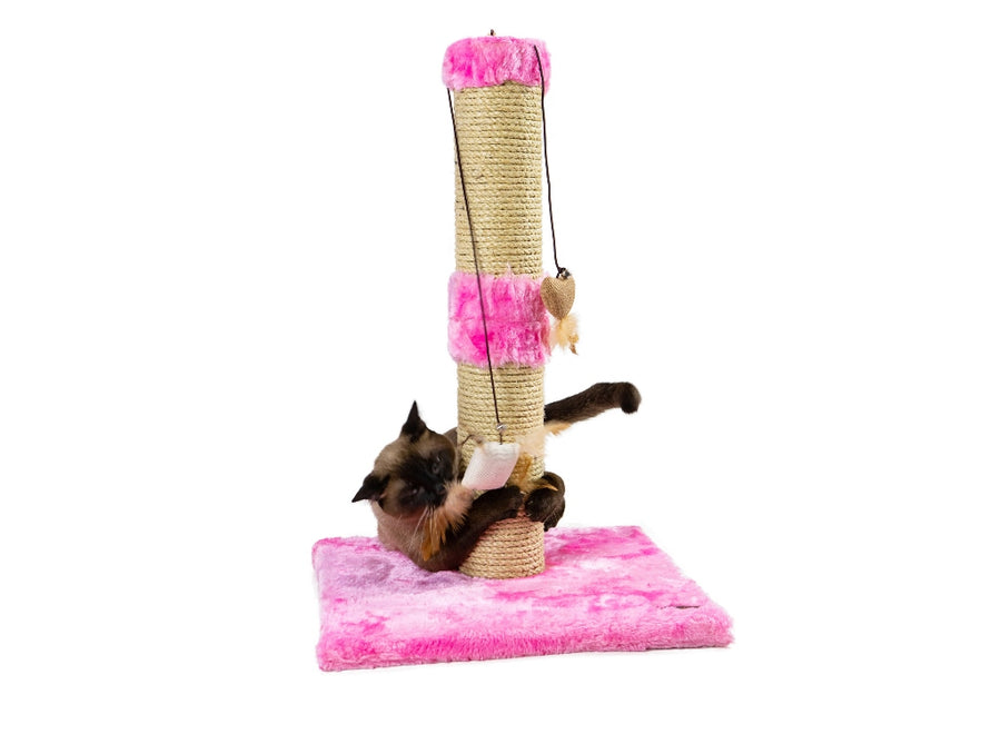 Arranhador Para Gatos Torre Sustentável Luppet Rosa